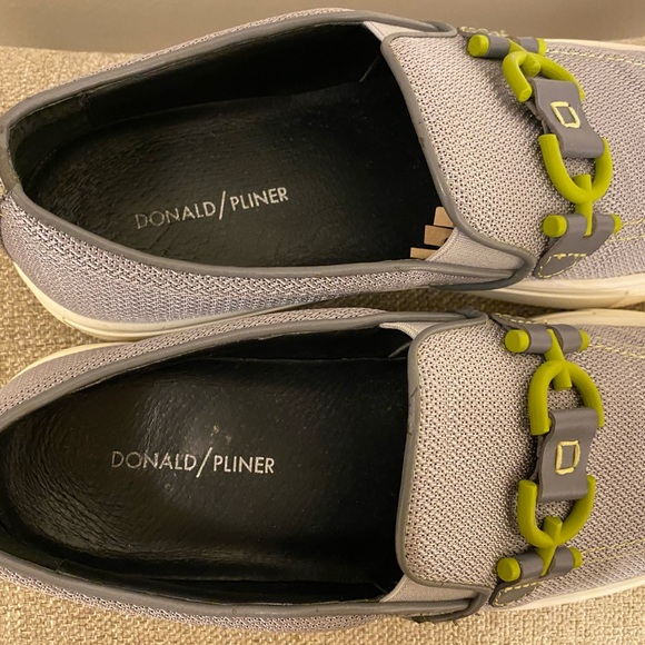 Donald Pliner Men's Andor Bit Slip-on Sneaker In Silver Mesh - Picture 5 of 11